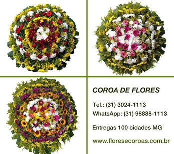 Coroas de Flores Velório Cemitério Cantinho dos Anjos em Esmeraldas MG