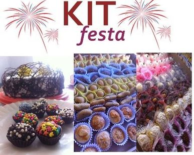 Promoções de Kit Festa (bolo + Salgados + Docinhos)