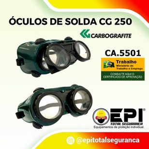 óculos de Solda CG 250 Epi Total Segurança Cuiabá MT