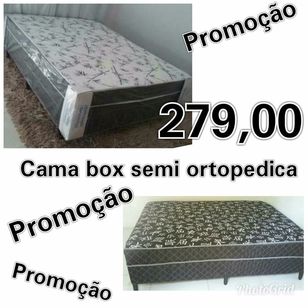 Promoção Pantana Móveis Cama Box Semi Ortopédica 279,00 Chame Zap