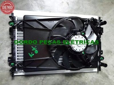 Radiador + Defletor + Ventoinha Fiesta Ecosport com Ar