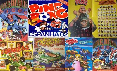 Compro álbuns de Figurinhas Antigos de Balas Album Ploc Ping Pong Card