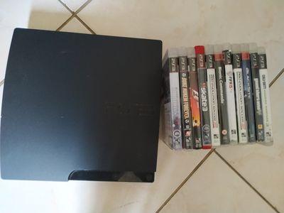 PS3 (sem Controle) com 10 Jogos