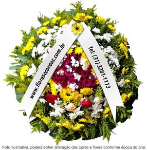 Coroa de Flores Velório Funerária Grupo Zelo em Congonhas MG