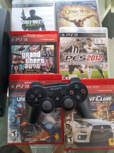 PS3 Completo com 6 Jogos