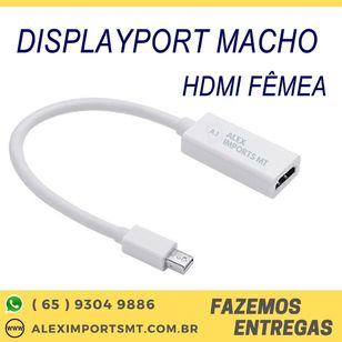 Adaptador Mini Displayport Macho para Hdmi Fêmea Vinik Mdp-h15cm