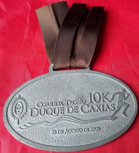 Medalha Corrida 10k 85mm Corpore Band Esporte Atletismo