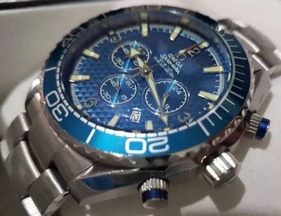 Relógio Masculino Semeaster Azul Omega