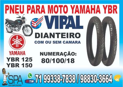 Pneu Dianteiro para Moto Yamaha YBR em Salvador BA