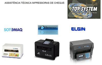 Máquina de Cheque Top System Assistência em Santos