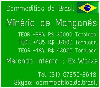 Minério de Manganês, Brasil (mercado Interno)