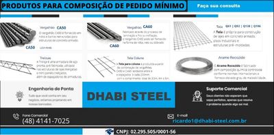 Compre Ferros e Ferragens Pra Obra e Receba Imediato com a Dhabi Steel