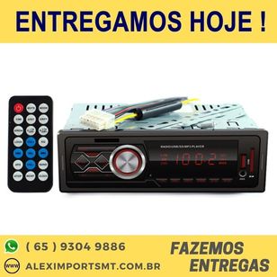 Toca CD Rádio Automotivo 4x25w Usb / Sd / Aux com Controle Remoto Hoop