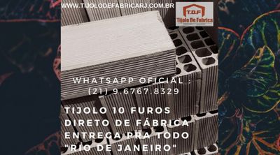 Tijolo Direto de Fábrica (21) 9.6767.8329 Petrópolis- RJ