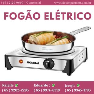 Fogão Cooktop Elétrico 1 Boca 127v Mondial Fogão Portatil Eletronico