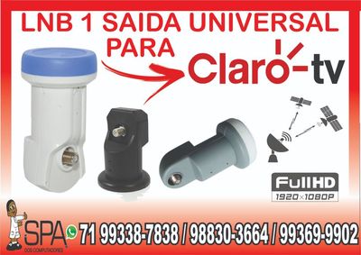 Lnb 1 Saida Universal Banda Ku 4k Hd Lnbf para Claro TV