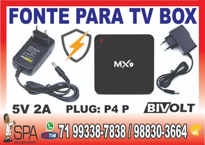 Fonte 5v 2a para Tvbox H96 em Salvador BA