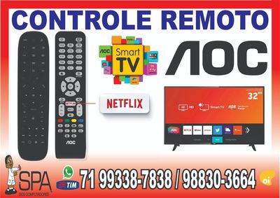 Controle Aoc Smart TV Le50s5970 Tecla Netflix