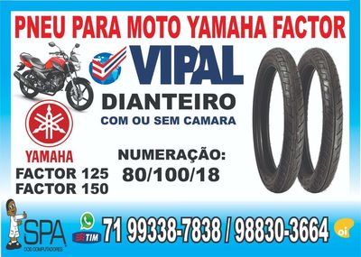 Pneu Dianteiro para Moto Yamaha Factor em Salvador BA