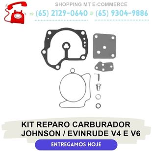 Kit Reparo Carburador Johnson / Evinrude V4 e V6