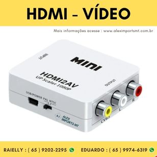 Mini Adaptador Conversor de Hdmi para Video 3rca Av 1080p Conversor