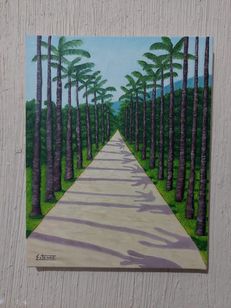 Pintura a óleo ''jardim Botânico''