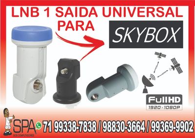 Lnb 1 Saida Universal Banda Ku 4k Hd Lnbf para Skybox