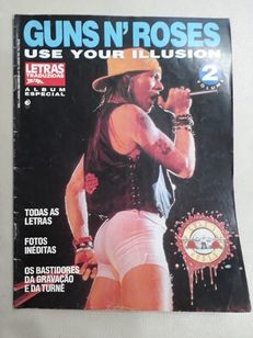 Revista Bizz Letras Traduzidas - Guns N' Roses Use Your Illusion 2