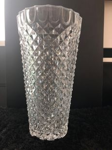 Lindo Vaso Cristal Bico de Jaca