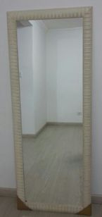 Espelho Retangular com Moldura de Madeira