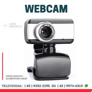 Webcam 0.3mp Brazilpc V4 Resolução Vga com Microfone