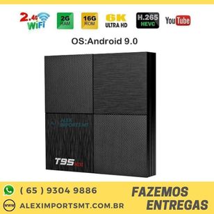 T95 Mini Hd Caixa TV Box Inteligente 6k 2gb + 16gb Android 9.0 Wifi Me