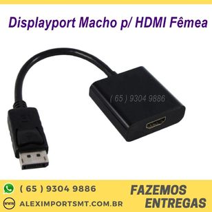 Adaptador Displayport Macho para Hdmi Fêmea Multilaser - Wi370