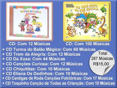 CD Músicas para Crianças, Brincadeiras e Festinhas