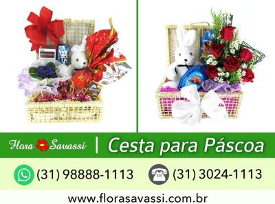 Cesta de Páscoa, Cesta de Chocolate, Flores Entrega em Igarapé MG