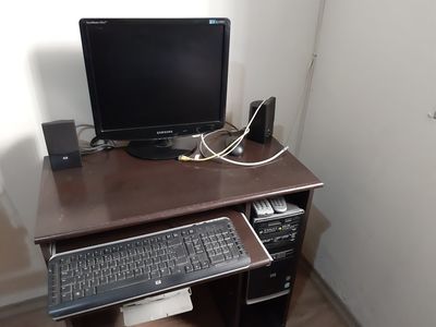 Computador: Cpu, Monitor, Teclado, Mouse, Monitor e Impressora Hp
