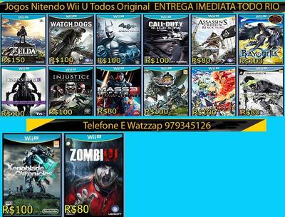 Jogos Originais do Nitendo Wii u Entrega Rapida Todo Rio