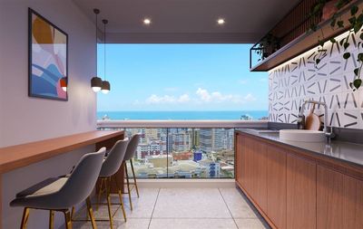 Apartamento com 116 m² - Guilhermina - Praia Grande SP