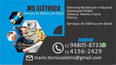 MS Elétrica Elétricista Residencial/indústrial
