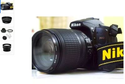 Câmera Profissional Nikon D90 + Lente 18 200mm 3.5 5.6