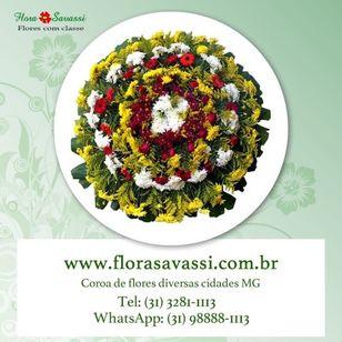 Coroa de Flores Velório Funerária Grupo Zelo em Caeté MG