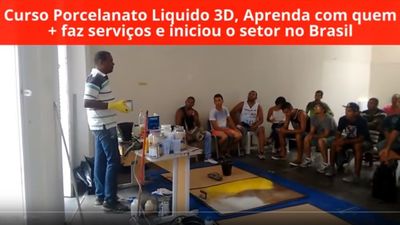 Curso Porcelanato Líquido 3d com Estágio em Obra Rio de Janeiro RJ