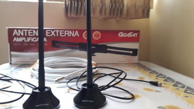 Antena Externa Amplificada + Antenas Internas P TV