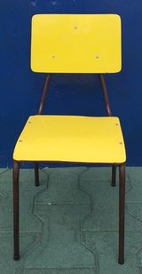 Cadeira em Fórmica Amarela