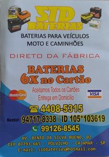 Baterias Automotivas Cajamar
