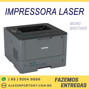 Impressora Laser Mono Brother Hl-l5102dw 42ppm 1200dpi Usb / Wifi