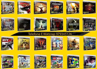 Jogos Originais de Playstation 3 PS3 a Entrega Imediata Todo Rio