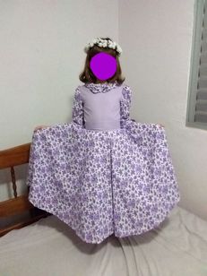 Vestido para Daminha ou Florista - 10-12 Anos - Impecável!