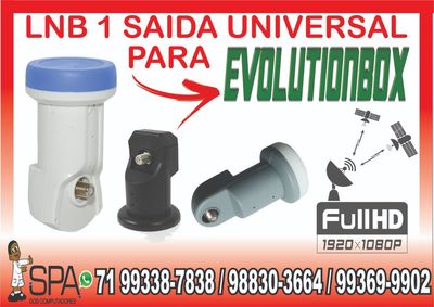 Lnb 1 Saida Universal Banda Ku 4k Hd Lnbf para Evolution Box