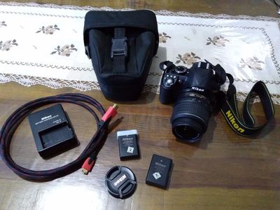 Câmera Profissional Nikon D 3100 Lente 18 55mm 14mp